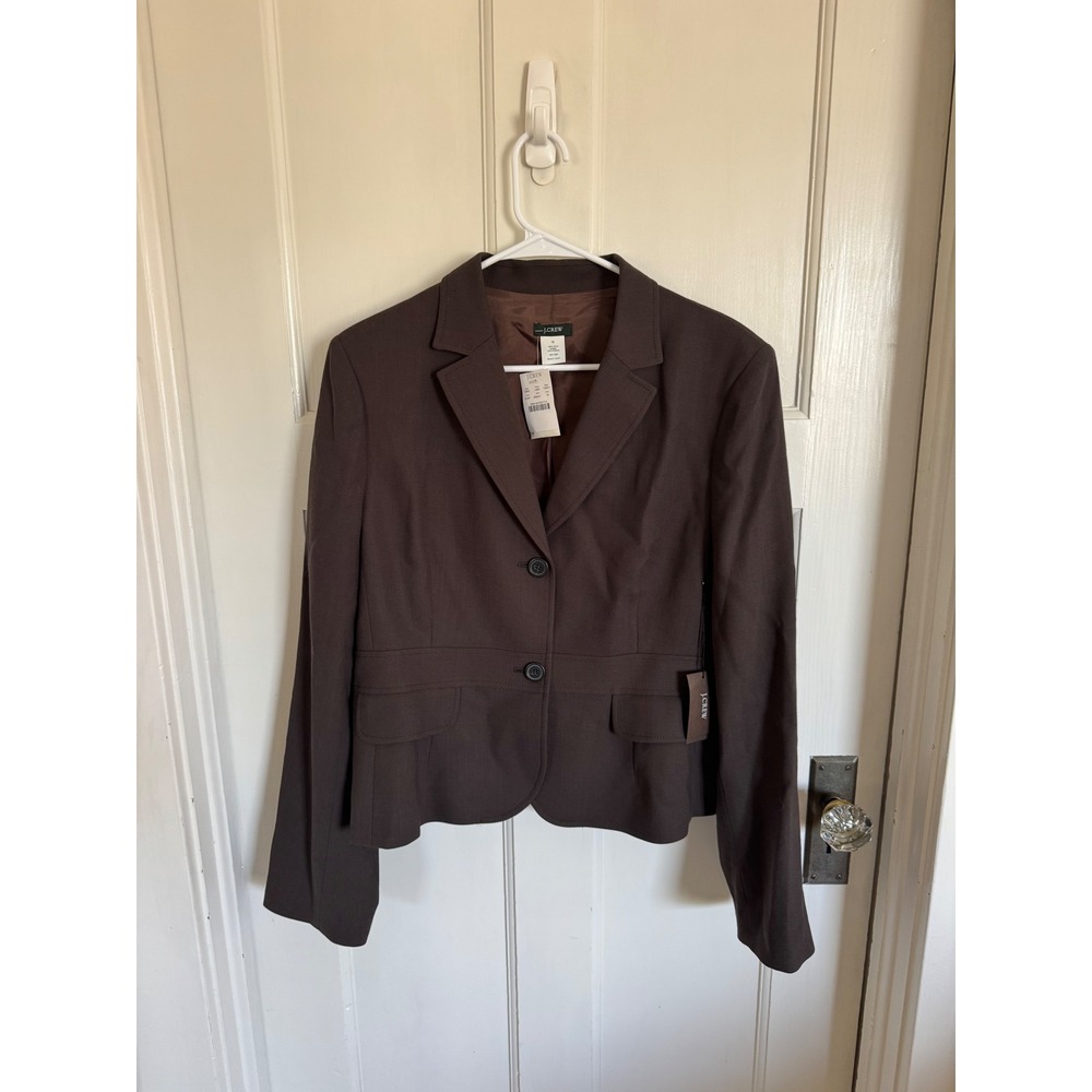 NWT J.Crew wool blazer in espresso size 16